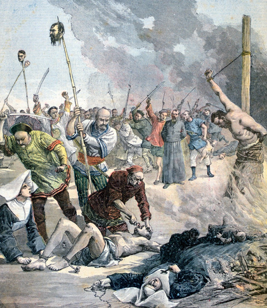 Massaker i Kina, 1891 av Henri Meyer