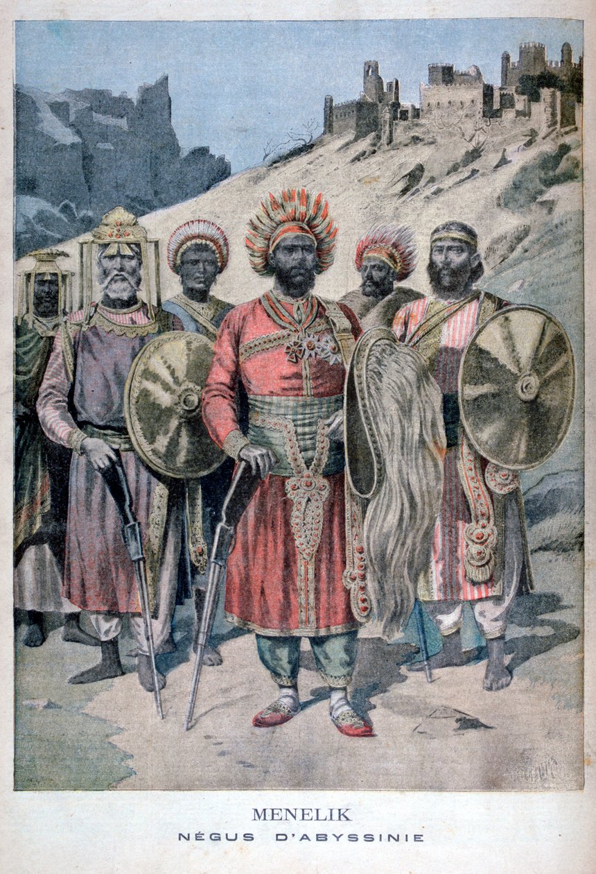 Menelik II av Abessinien, 1895 av Henri Meyer