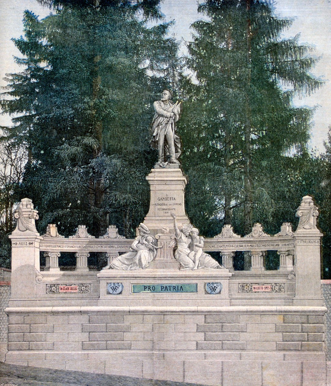 Monument till Leon Gambetta, Ville d