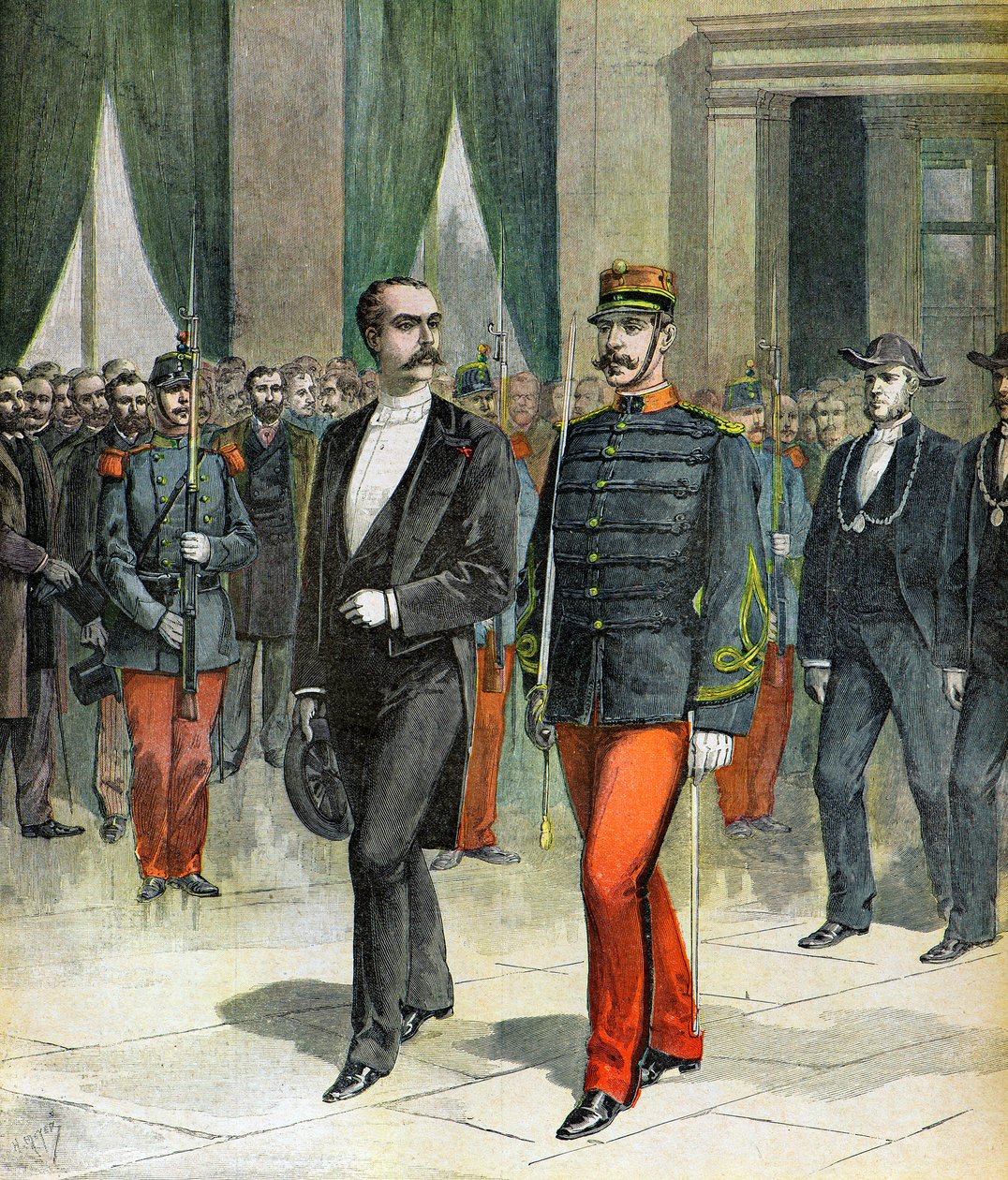 Porträtt av Casimir Perier av Henri Meyer