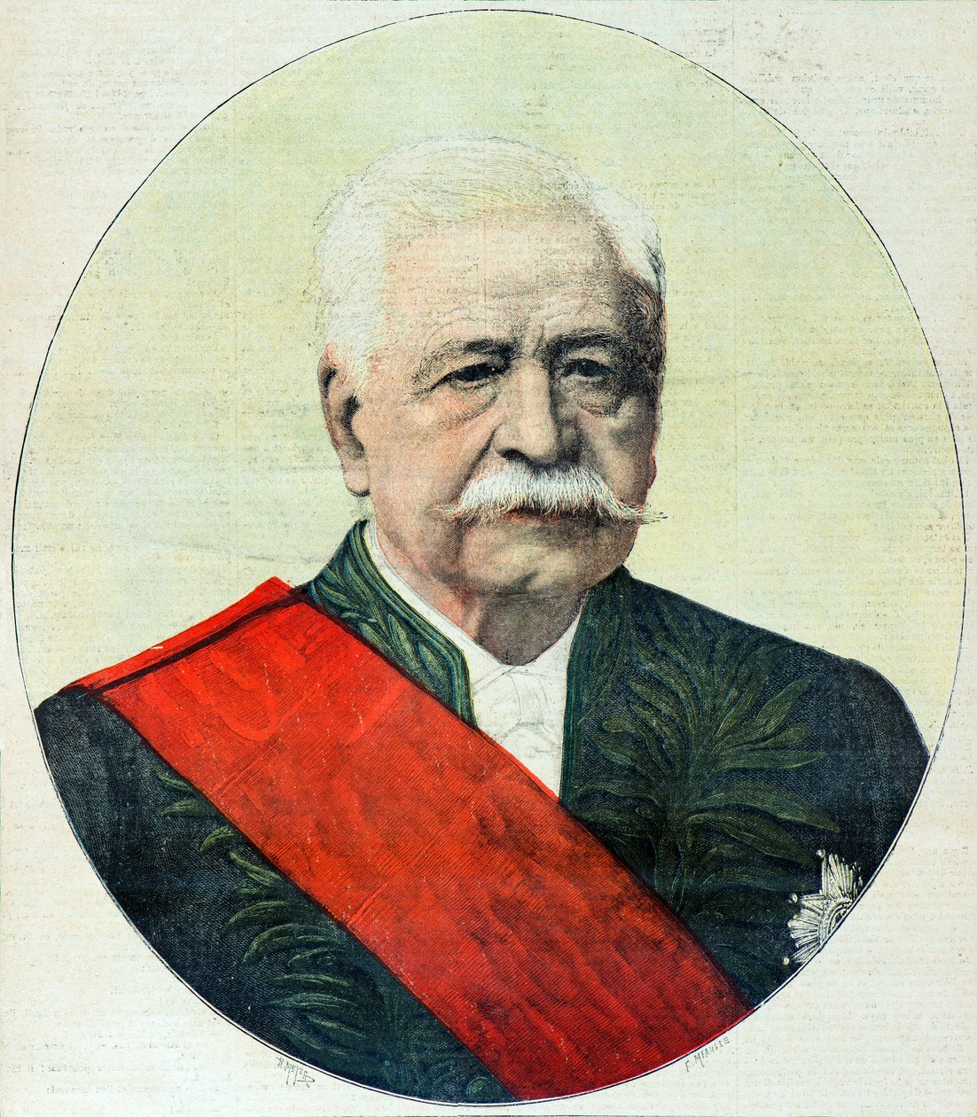 Porträtt av Ferdinand de Lesseps av Henri Meyer