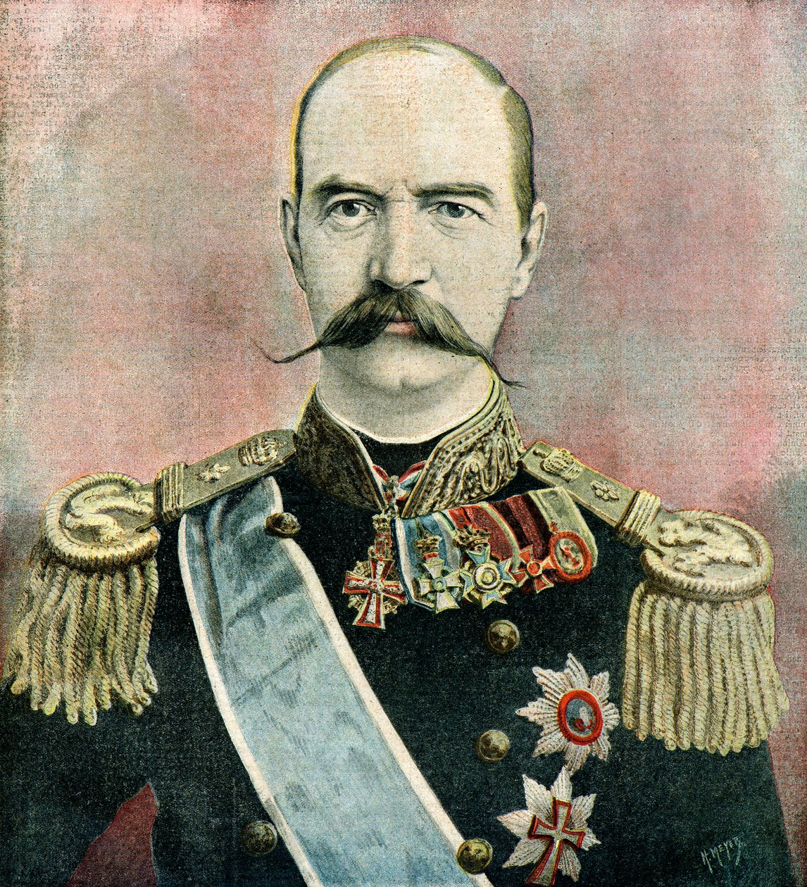 Porträtt av kung Georg I av Grekland av Henri Meyer