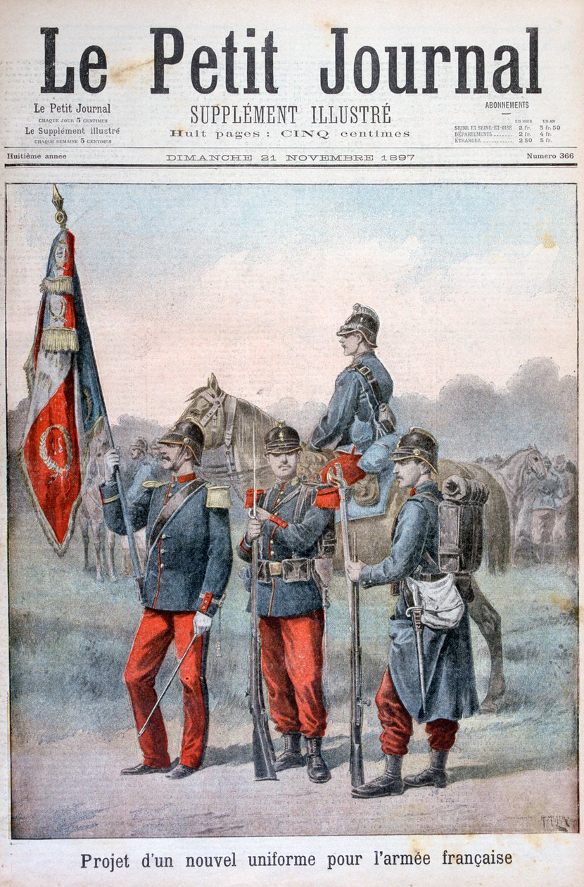 Föreslog nya uniformer för den franska armén, 1897 av Henri Meyer