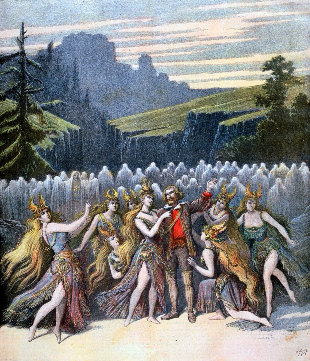 Vila i frid, föreställning på Théâtre de la Gaîté, 1894 av Henri Meyer