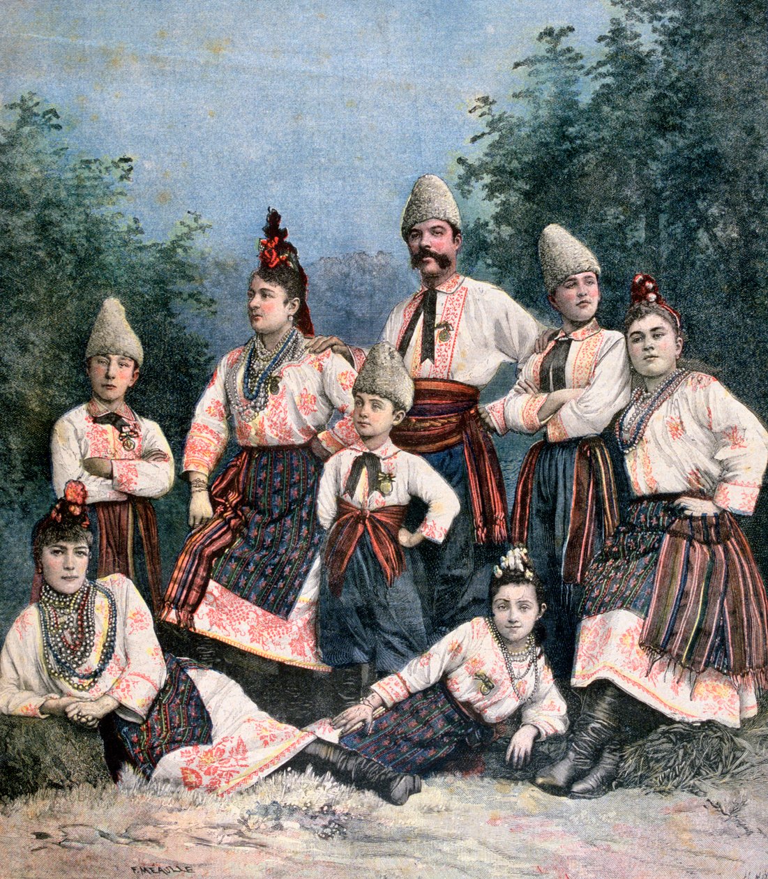 Ryska sångare, 1891 av Henri Meyer