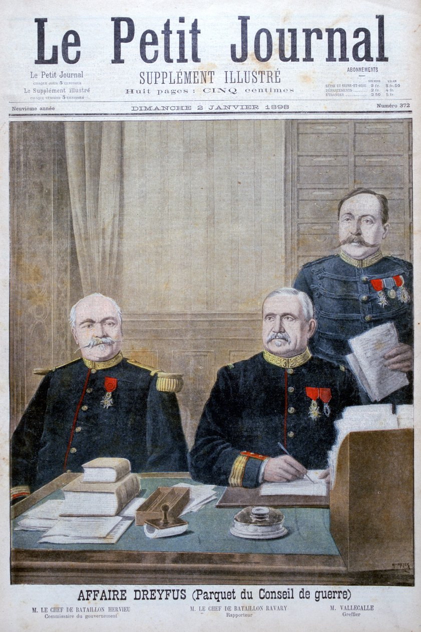 Dreyfusaffären, 1898 av Henri Meyer