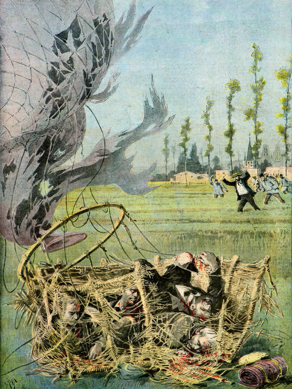 Hal-katastrofen,1895 (Illustration) av Henri Meyer