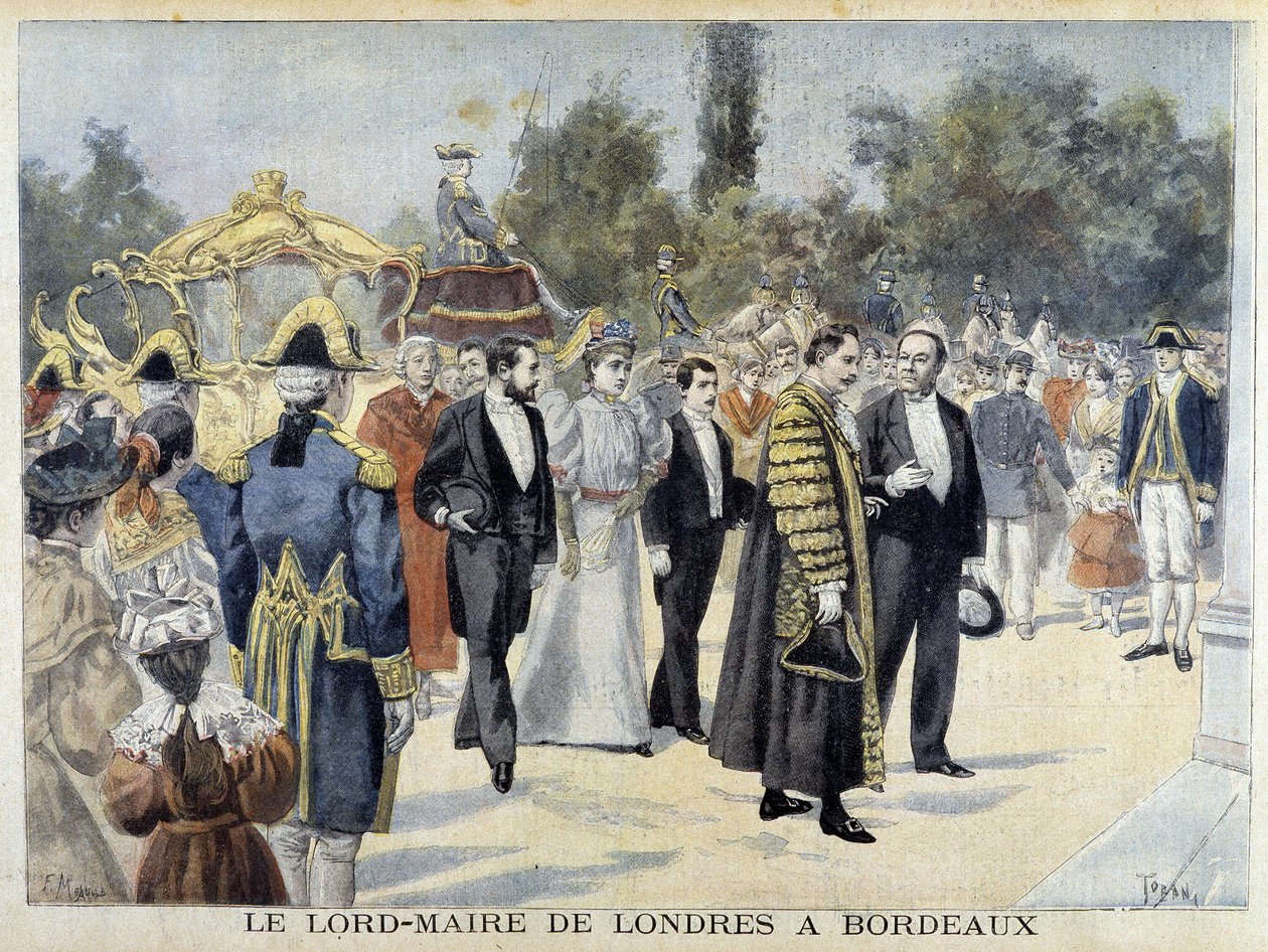 Lord Mayor of London till Bordeaux - i "" Le Petite Journal" av Henri Meyer