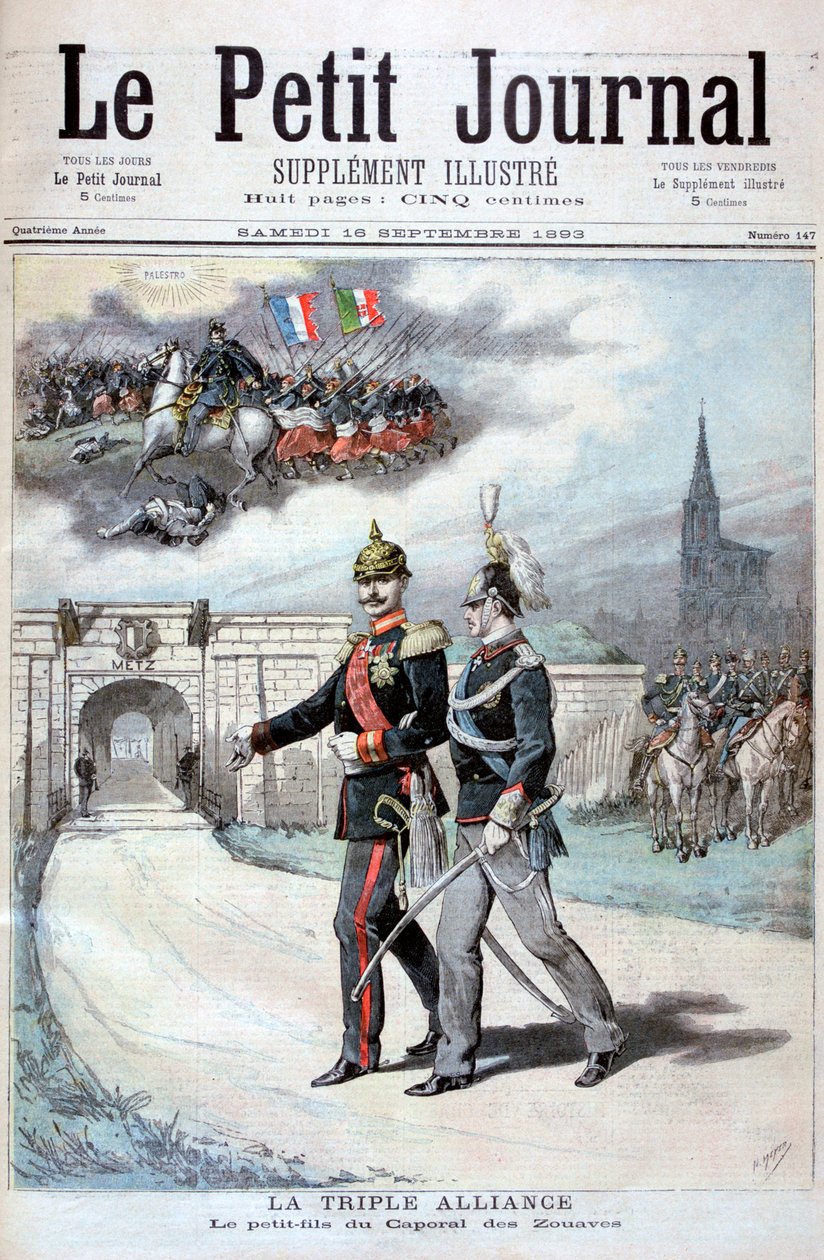 Trippelalliansen, Tyskland, Österrike-Ungern och Italien, 1894 av Henri Meyer