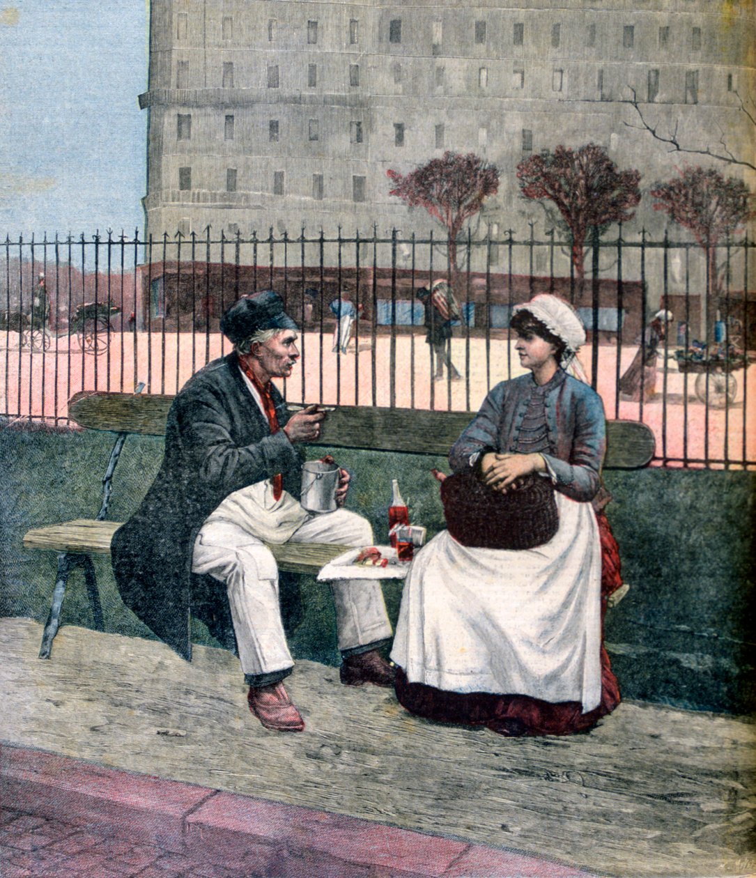 Arbetarlunchen, 1891 av Henri Meyer