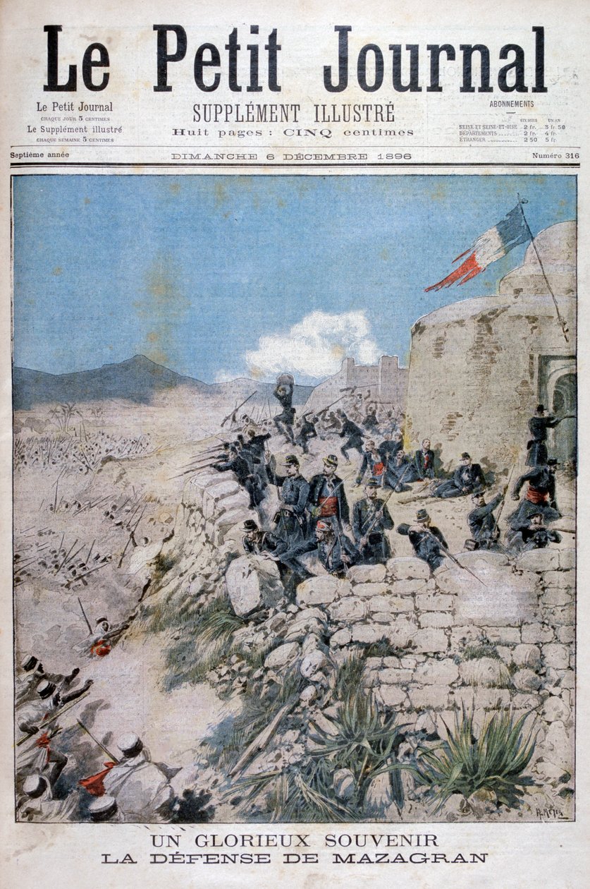 Försvaret av Mazagran, Algeriet, 1896 av Henri Meyer