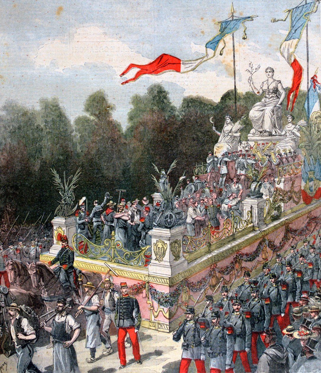 Harmoniens och fredens flyt, nationellt öde, 22 september, Frankrike, 1892 av Henri Meyer