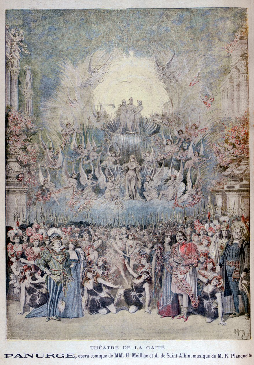 Operan Panurge, på Théâtre de la Gaîté, Paris, 1895 av Henri Meyer