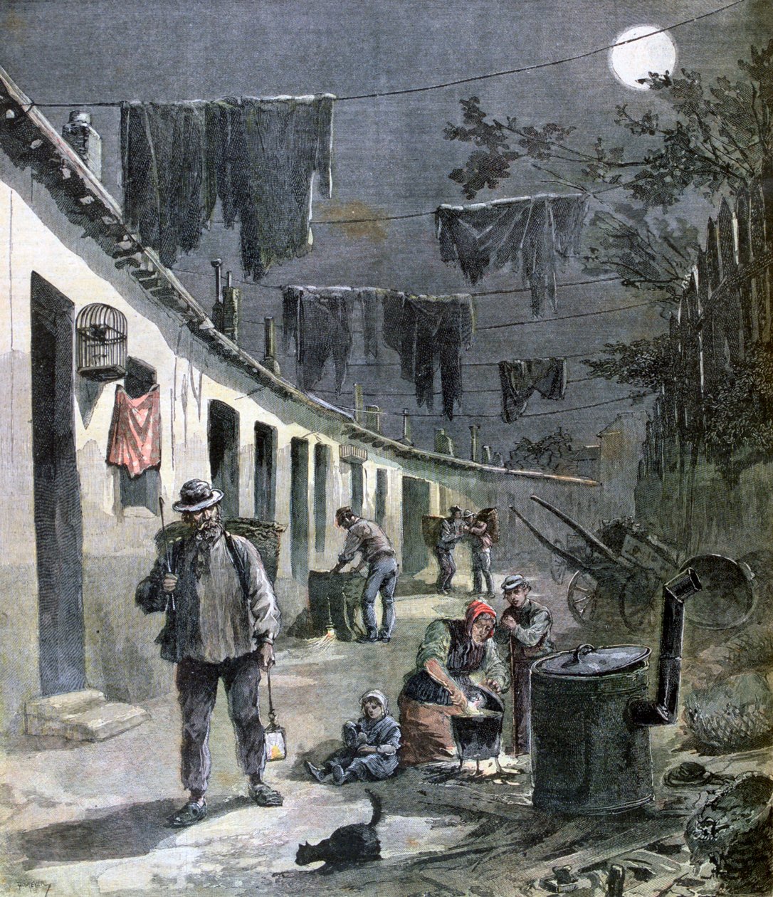 Tras- och benmannen i Paris, 1892 av Henri Meyer