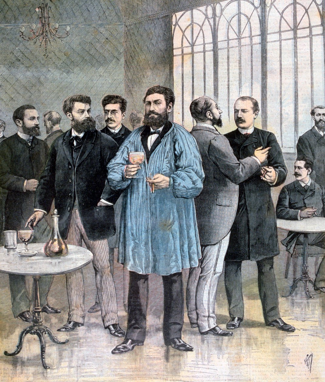 Förfriskningsbaren, Frankrikes deputeradekammare, Paris, 1892 av Henri Meyer