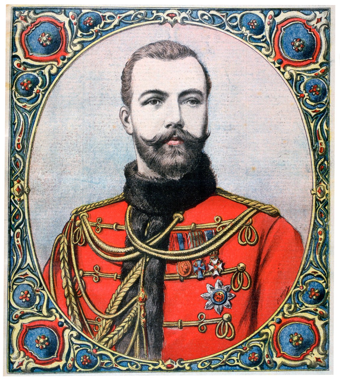 Tsar Nikolaj II av Ryssland, 1894 av Henri Meyer