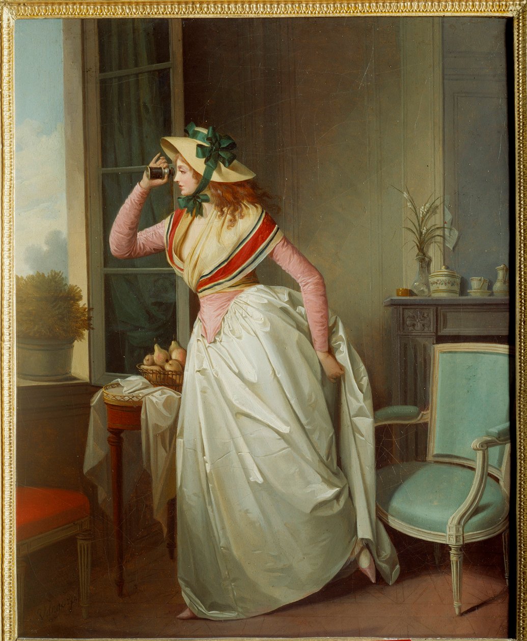 Kvinna i ögat Målning av Henri Nicolas van Gorp (1756-1819) 1800-talets sön. 0,4x0,32 m Rouen, musee des Beaux Arts av Henri Nicolas van Gorp
