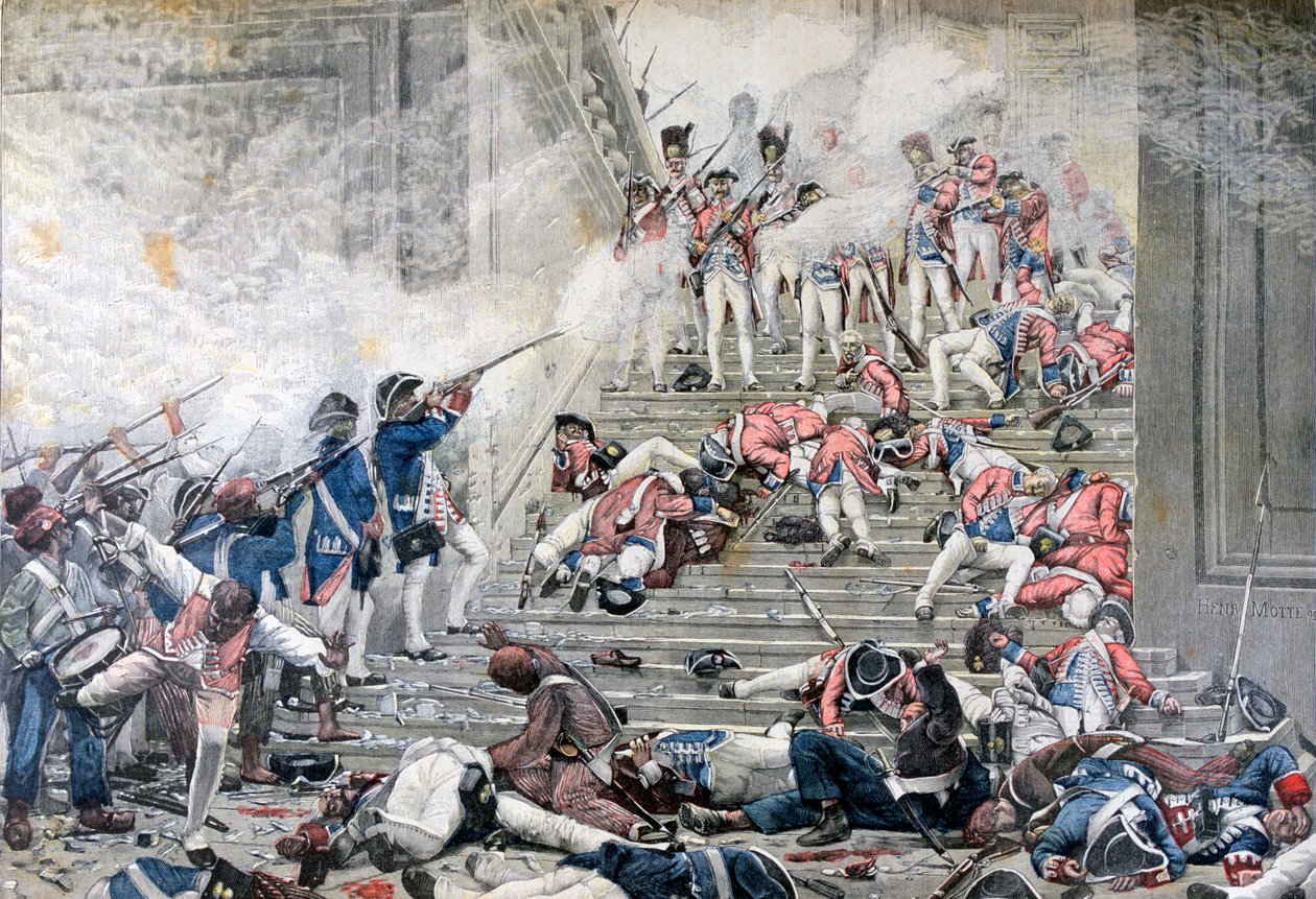 Intagande av Tuilerierna, 10 augusti 1792, 1892 av Henri Paul Motte