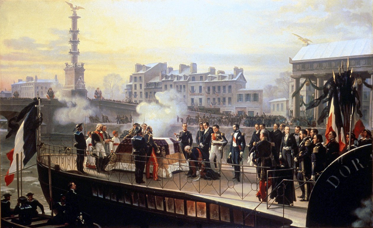 återlämnandet av Napoleons aska i Courbevoie av Henri Philippoteaux