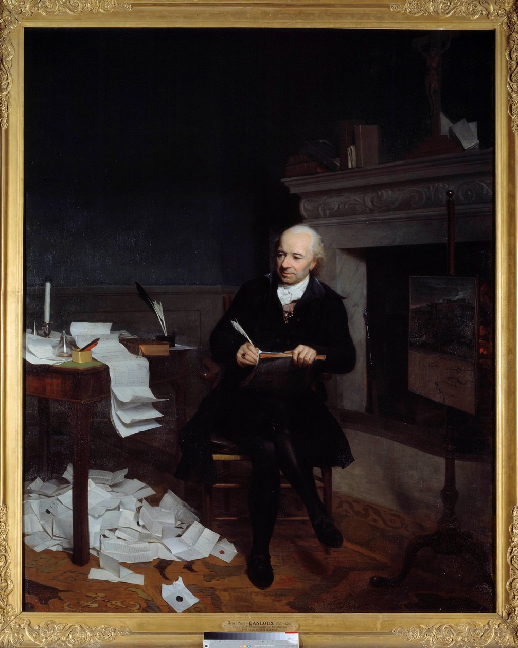 Hellängdsporträtt av Jean Francois de la Marche (1729-1805), biskop av Leon Målning av Henri-Pierre Danloux (1753-1809) 1700-talets sön. 2,2x1,8 m - Hellängdsporträtt av Jean Francois de la Marche (1729-1805), biskop av Leon (Bretagne). Målning av Hen av Henri Pierre Danloux