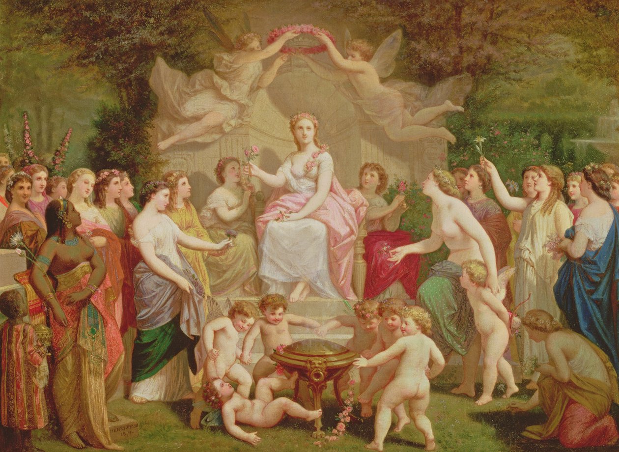 Allegori om våren, 1871 av Henri Pierre Picou