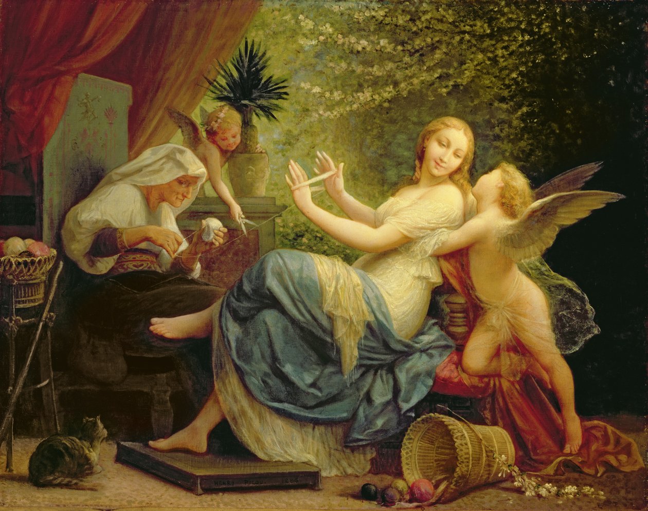 Oskuld förförd av kärlek, 1886 av Henri Pierre Picou