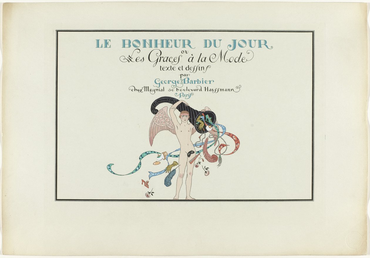 Joie de vivre: Dagens lycka eller Graces à la Mode The Happiness of the Day eller Fashionable Graces (titel på objekt) av Henri Reidel
