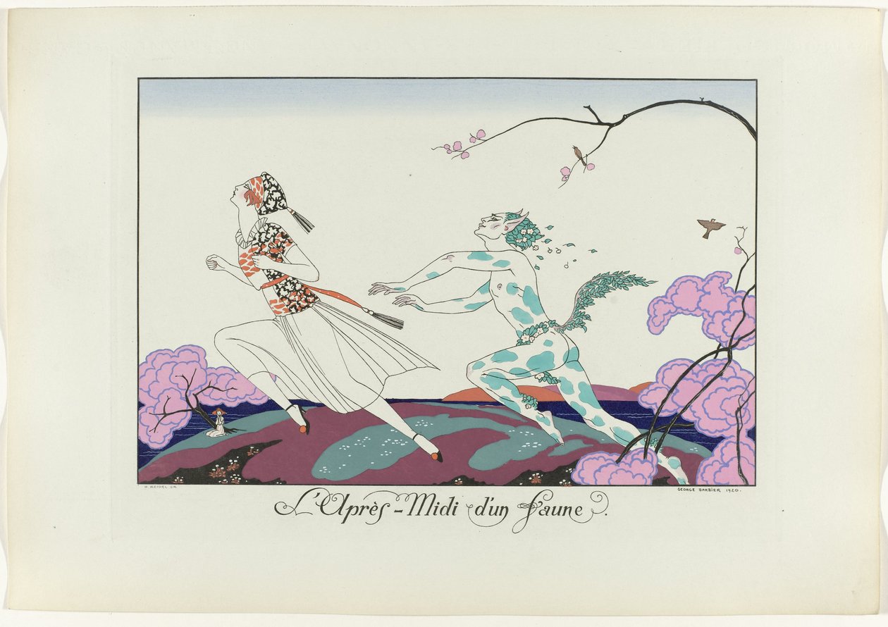 The Happiness of the Day eller Fashionable Graces: The Afternoon of a Faun (titel på objekt) The Happiness of the Day eller Fashionable Graces (serietitel) av Henri Reidel
