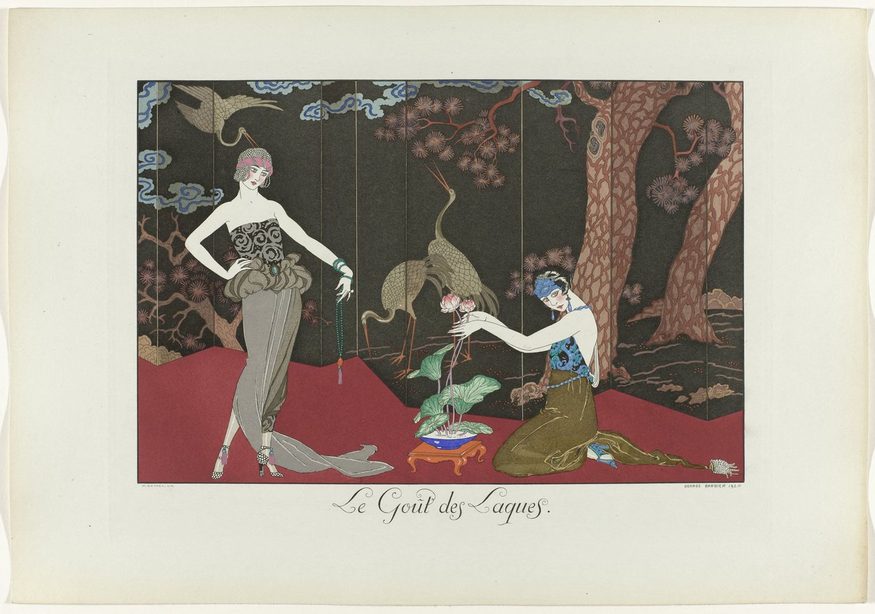 The Happiness of the Day eller Fashion Graces: The Taste of Lacquers. (titel på objekt) The Happiness of the Day eller Fashionable Graces (serietitel) av Henri Reidel
