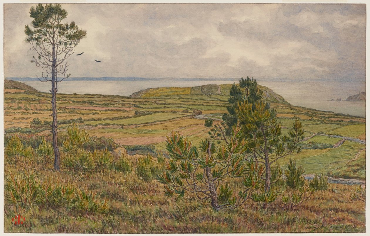 Douarnenez-bukten. Morgat av Henri Rivière