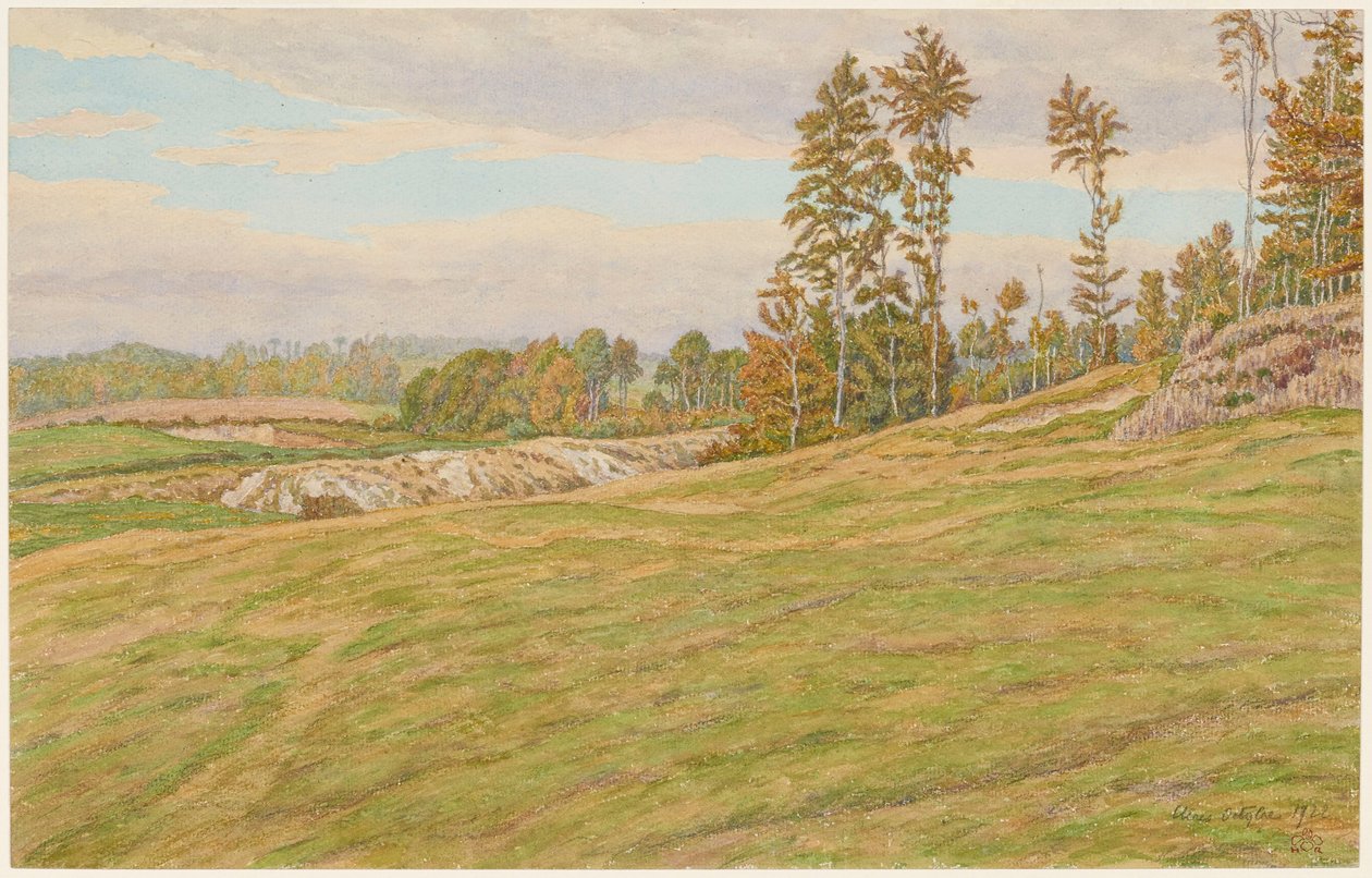 Omgivningarna kring Clères av Henri Rivière