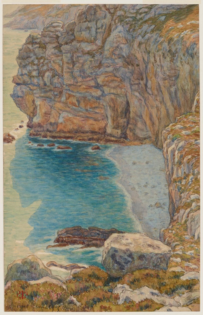 Klipporna vid Port Haor, Morgat av Henri Rivière