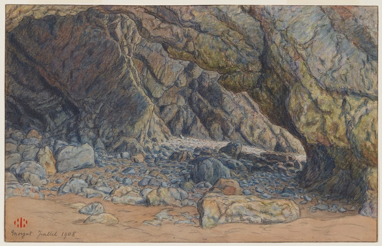 Grottorna i Morgat av Henri Rivière