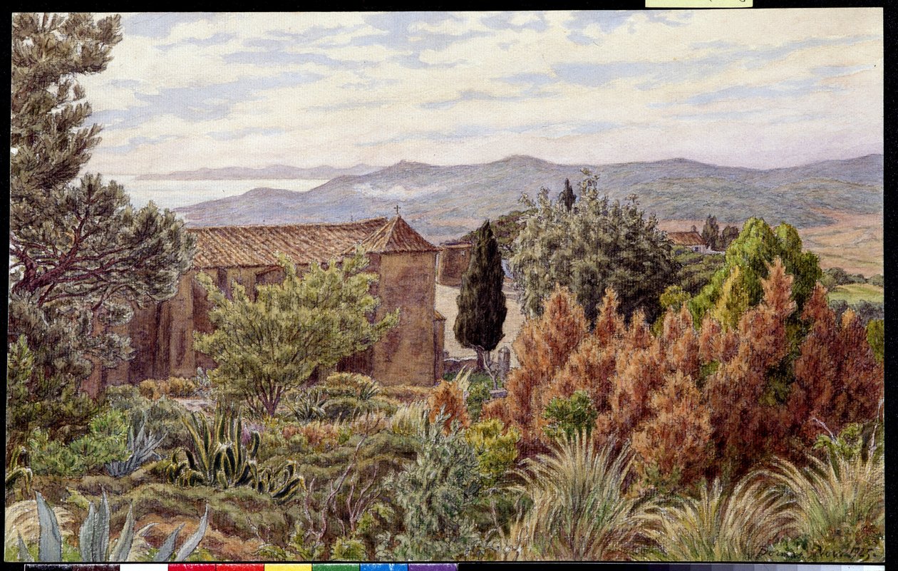 Landskap. Teckning av Henri RIVIERE (1864-1951) av Henri Rivière