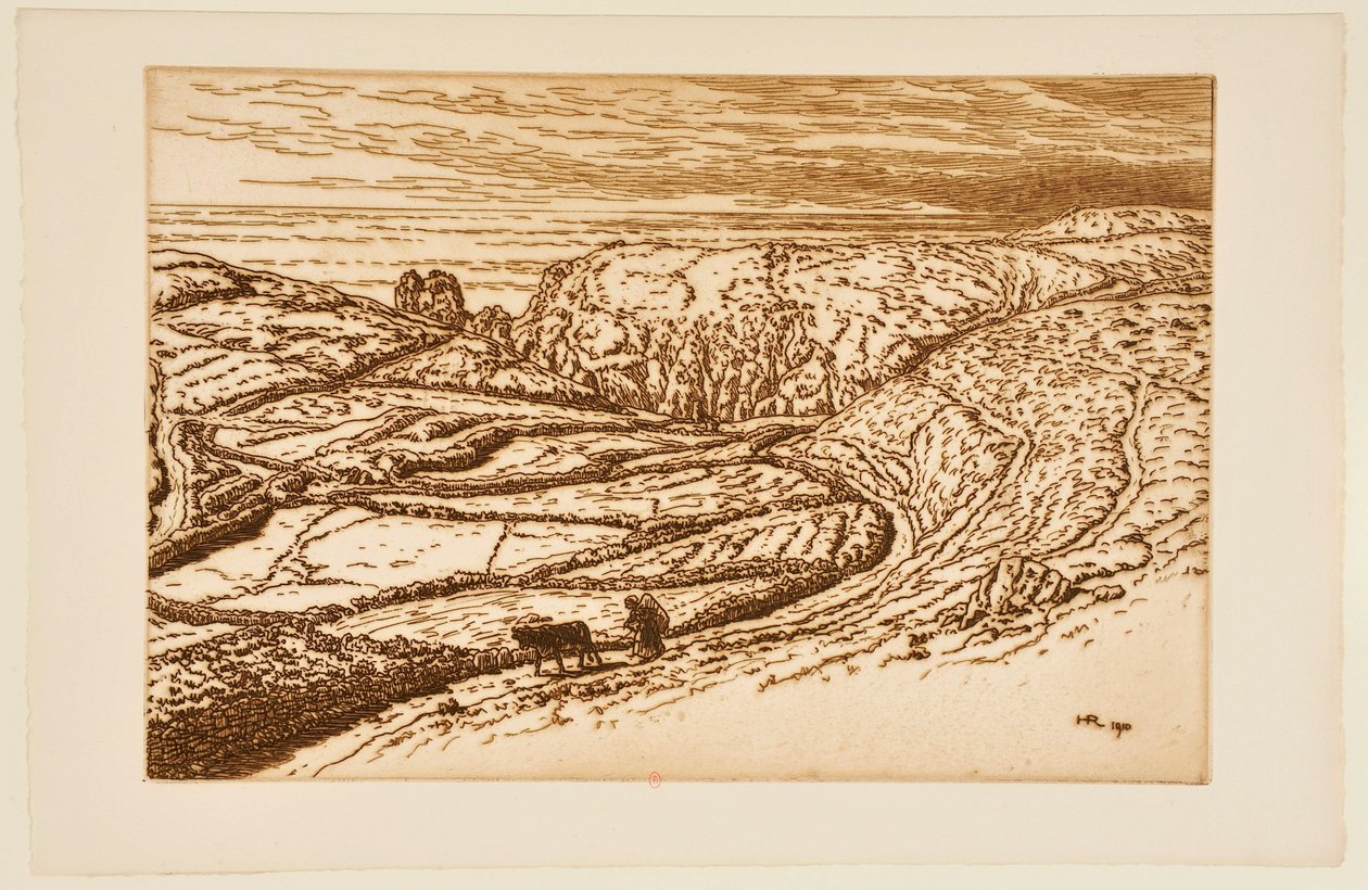 [Bretonskt landskap] av Henri Rivière