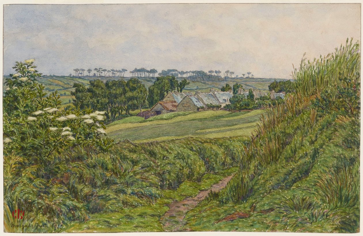 Vår i Lesquiffinec. Morgat av Henri Rivière