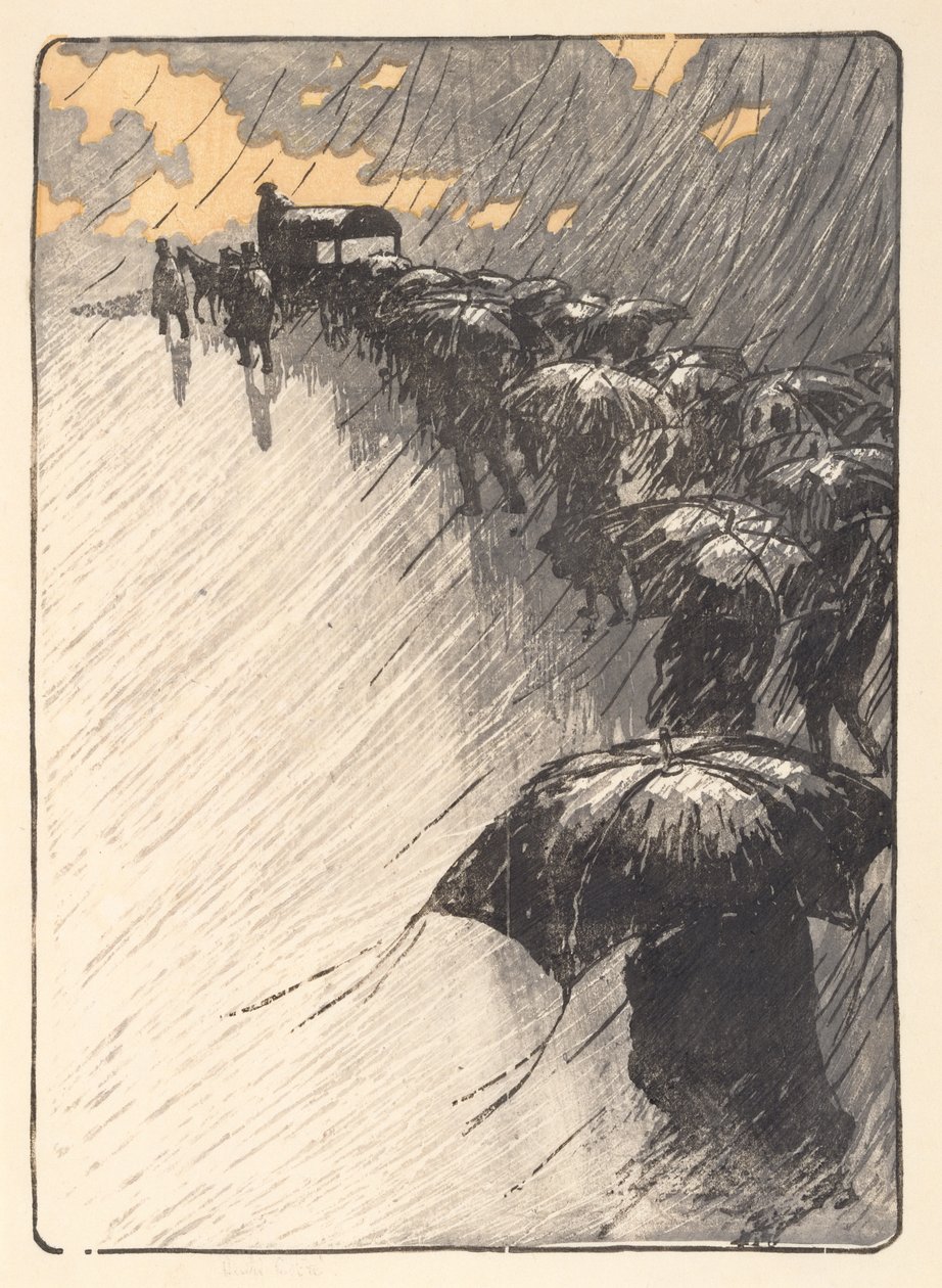 Begravningen i Trestraou av Henri Rivière