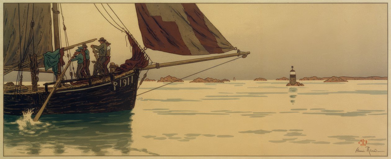 På ett stilla hav av Henri Rivière