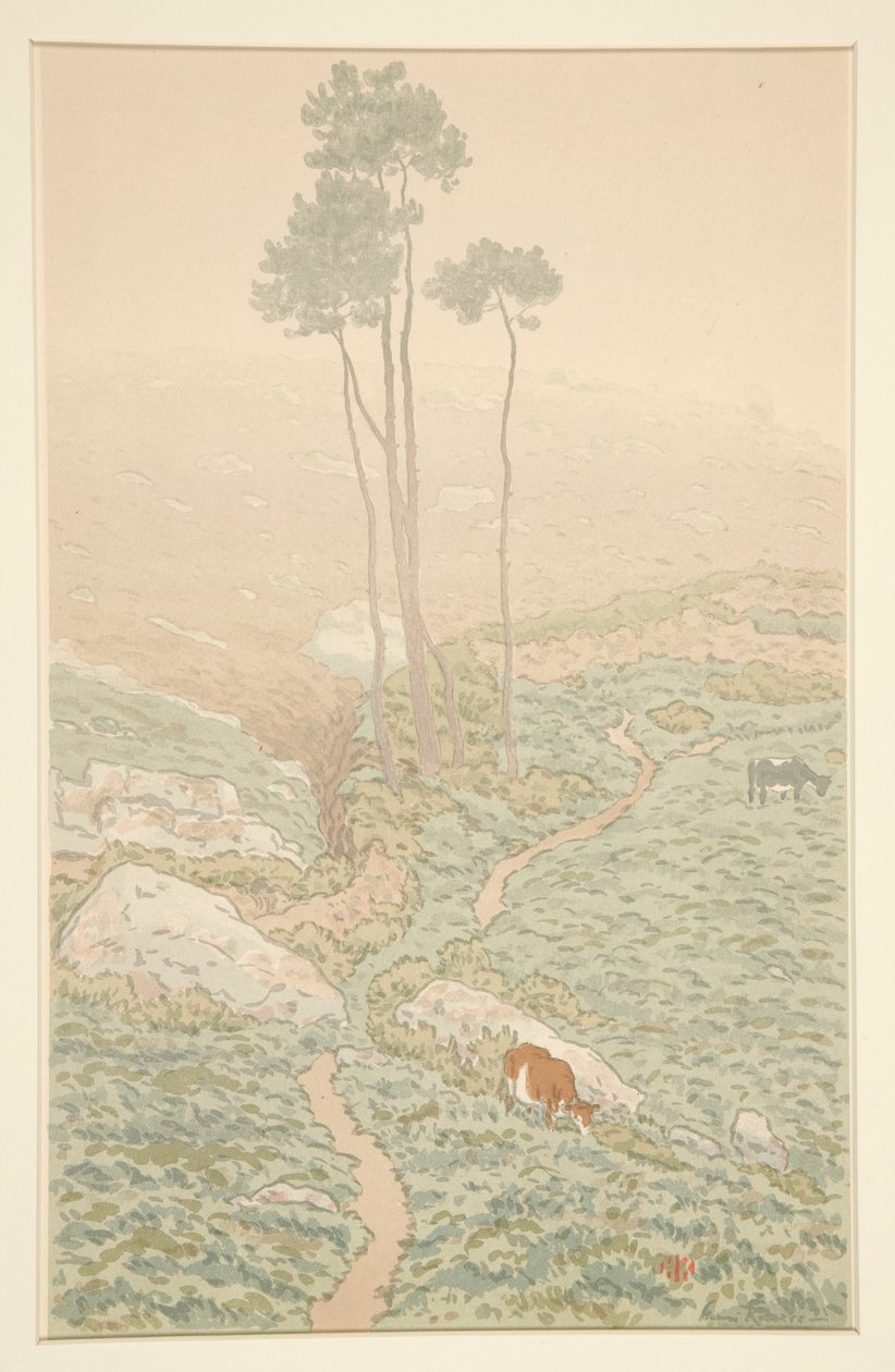 Morgonbrunett, från La Feerie des Heures av Henri Rivière