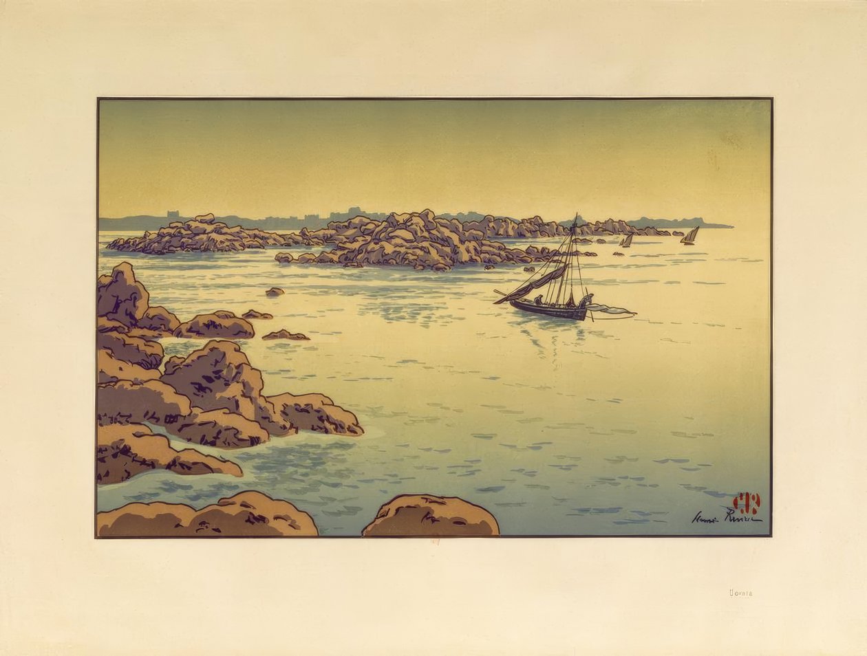 Douarnenezbukten av Henri Rivière