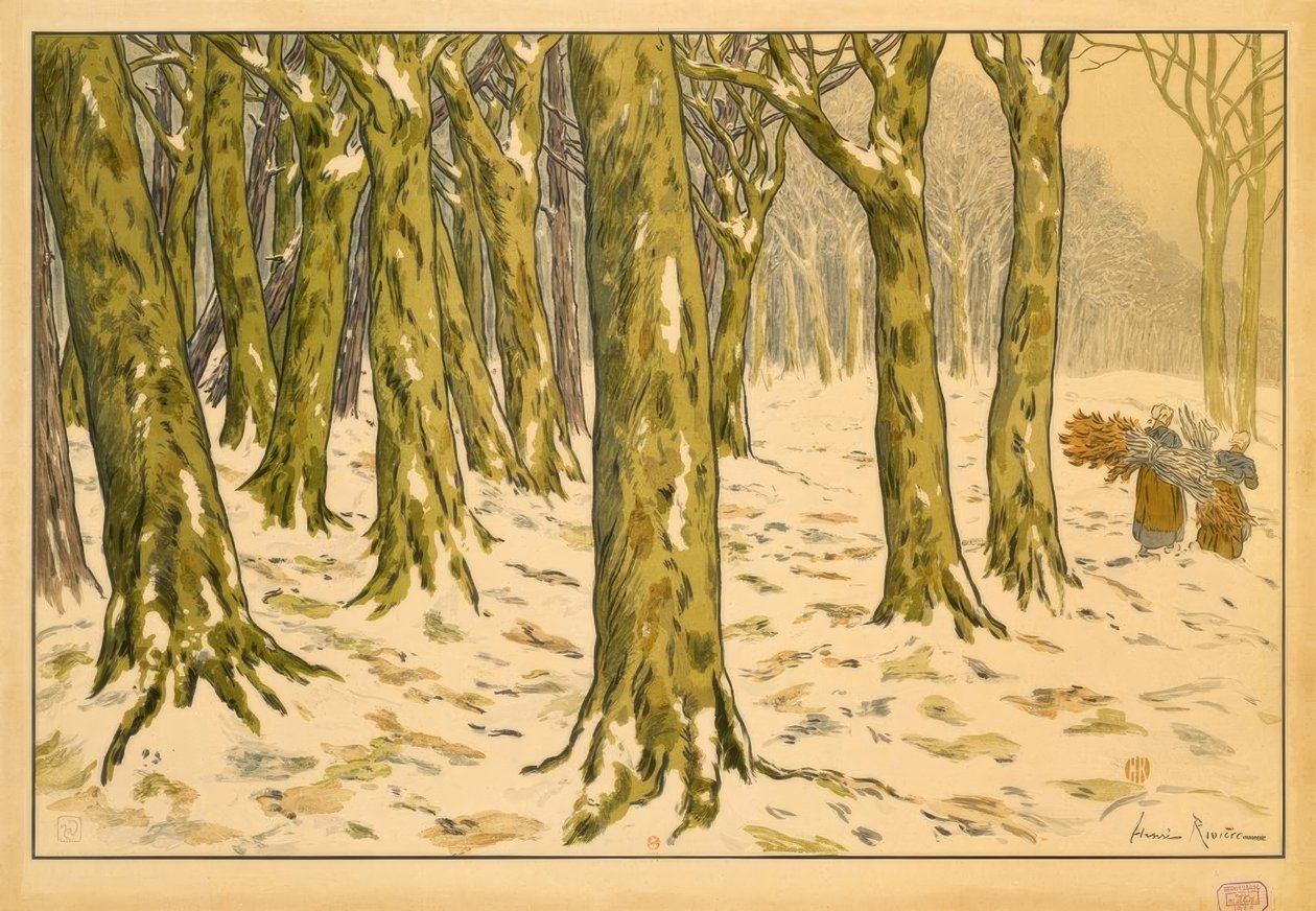 Trä. Vinter av Henri Rivière