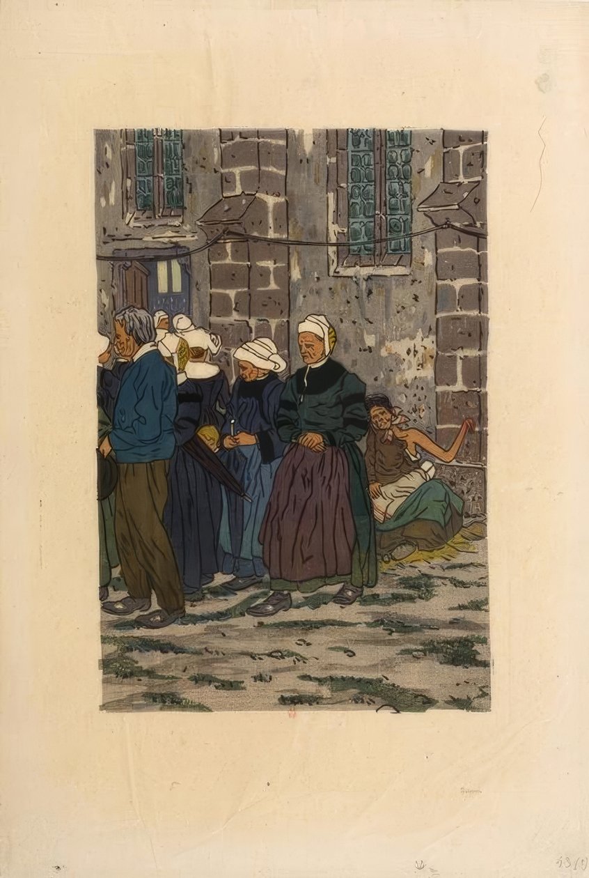 Förlåtelsen av Sainte-Anne-la-Palud av Henri Rivière