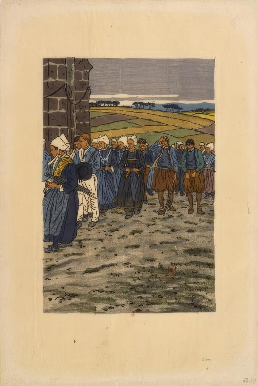 Förlåtelsen av Sainte-Anne-la-Palud av Henri Rivière