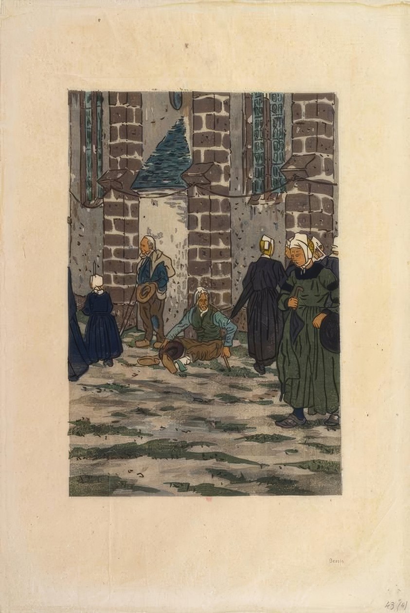 Förlåtelsen av Sainte-Anne-la-Palud av Henri Rivière
