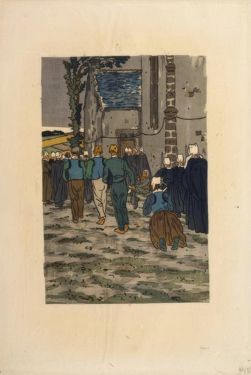 Förlåtelsen av Sainte-Anne-la-Palud av Henri Rivière