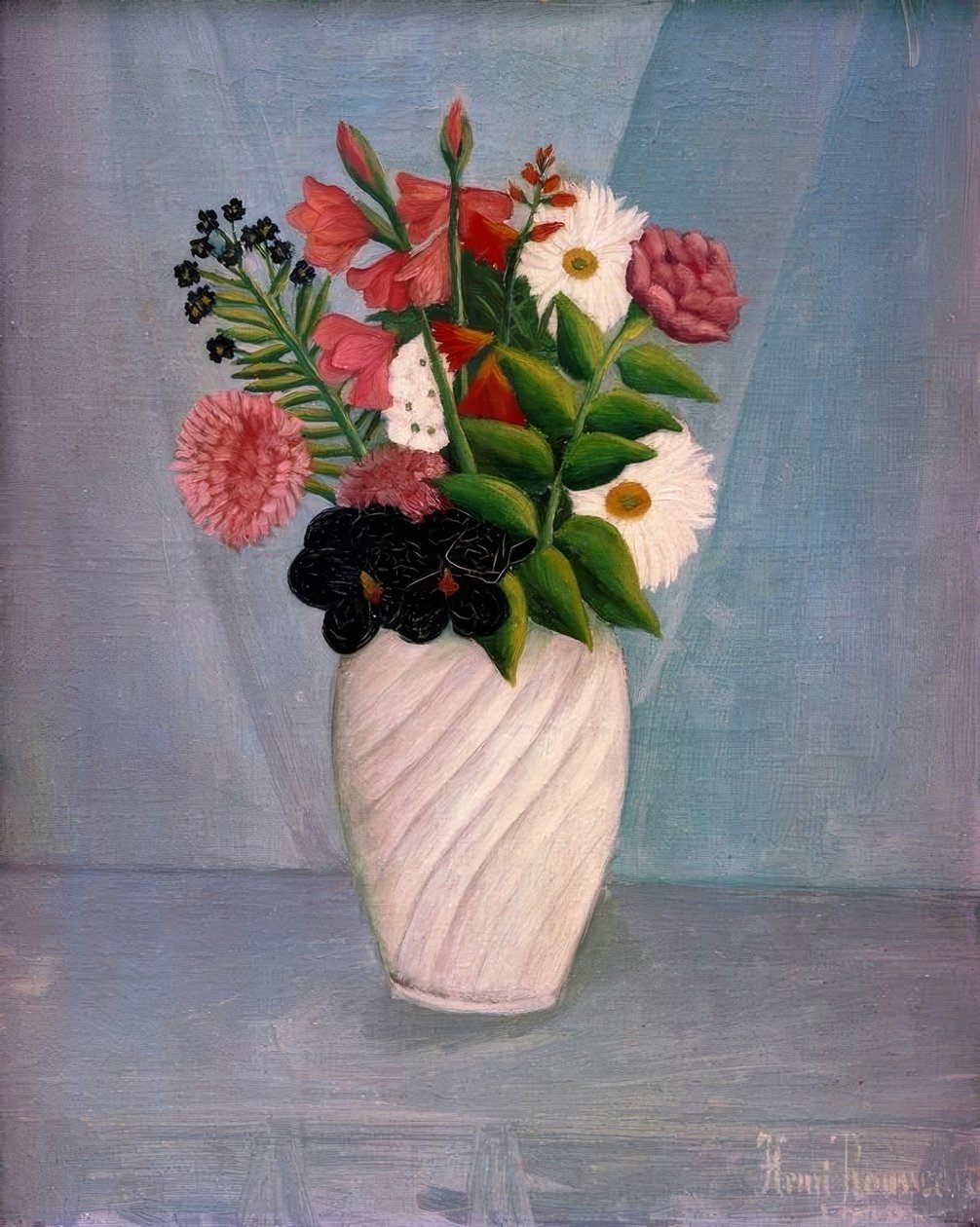 Blombukett av Henri Rousseau