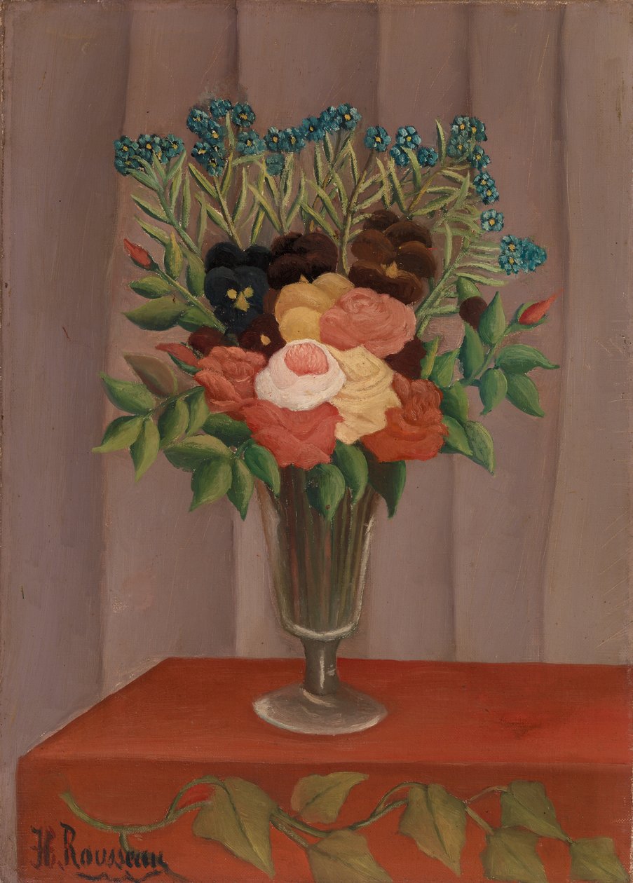 Blombukett av Henri Rousseau