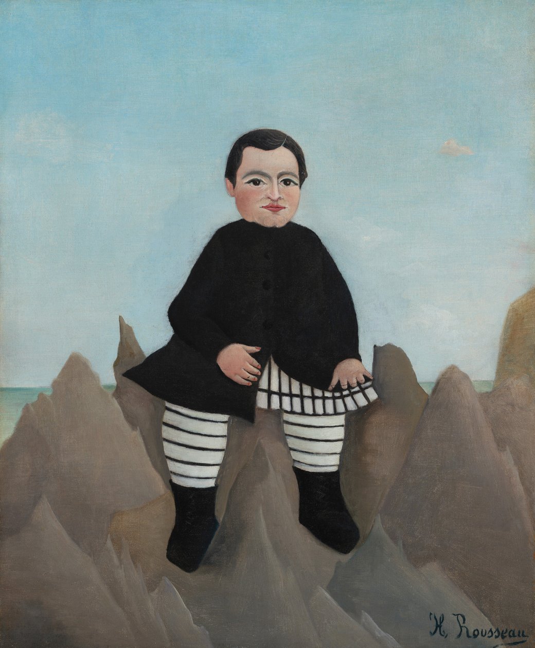 Pojken på klipporna av Henri Rousseau