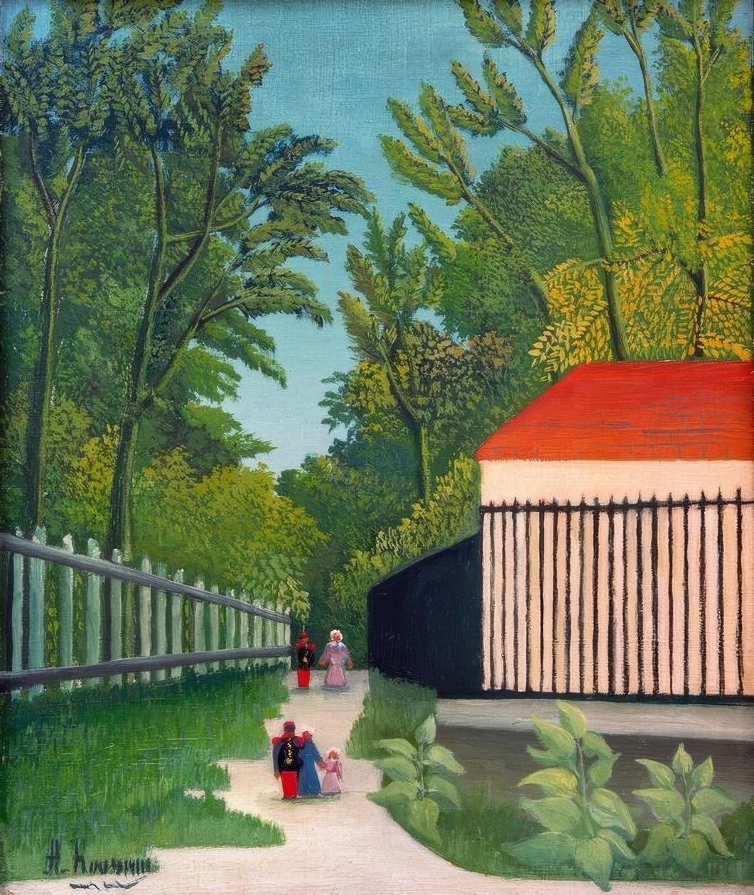 Promenaden i Parc Montsouris av Henri Rousseau