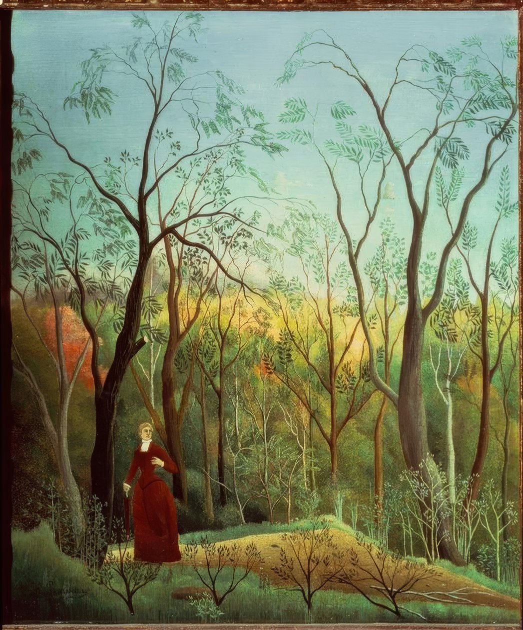 Skogspromenad av Henri Rousseau
